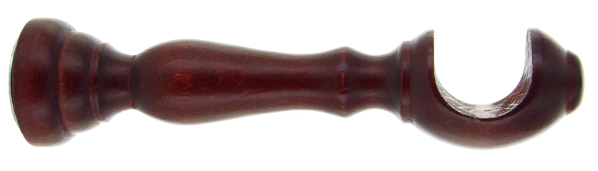 Supporto Legno per Bastone Ciliegio 25 cm 1,0 Coppie 2 Pezzi - 2