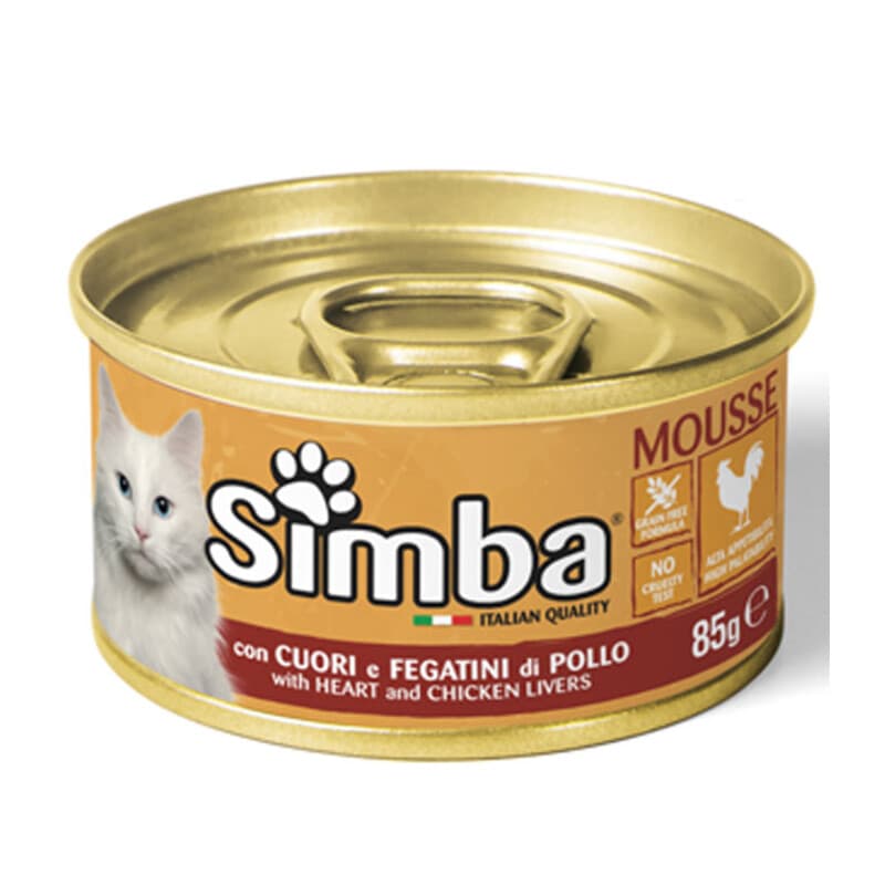 Cibo Gatto Monge Simba 85 g Cuori e Fegatini Pollo 24 Pezzi - 2