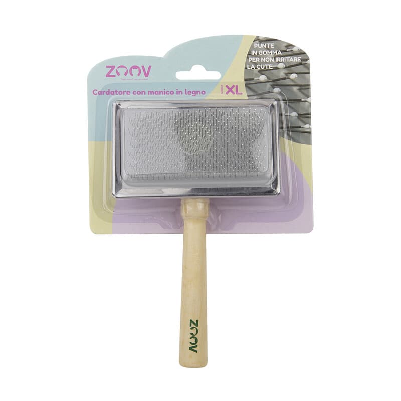 Zoov Cardatore con Manico Legno 12 x 7 cm - 2