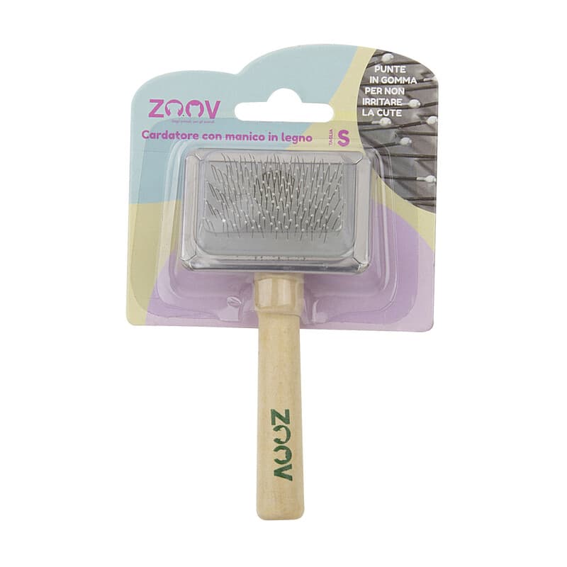 Zoov Cardatore con Manico Legno 6 x 4,5 cm - 2