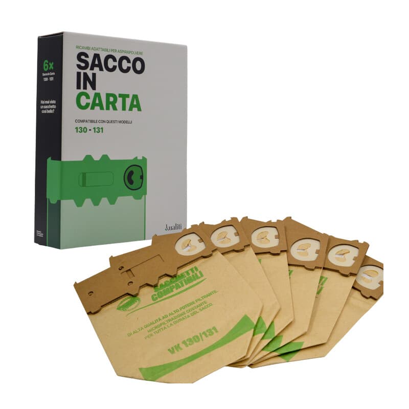 Ricambio Folletto Sacco in Carta K130 .6 - 2