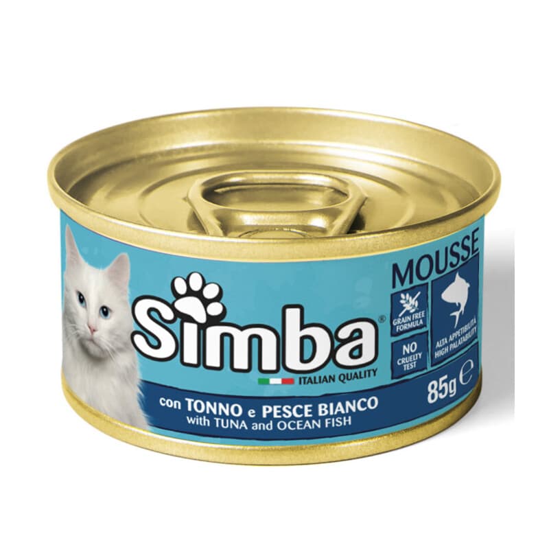 Cibo Gatto Monge Simba 85 g Tonno e Pesce Bianco 24 Pezzi - 2