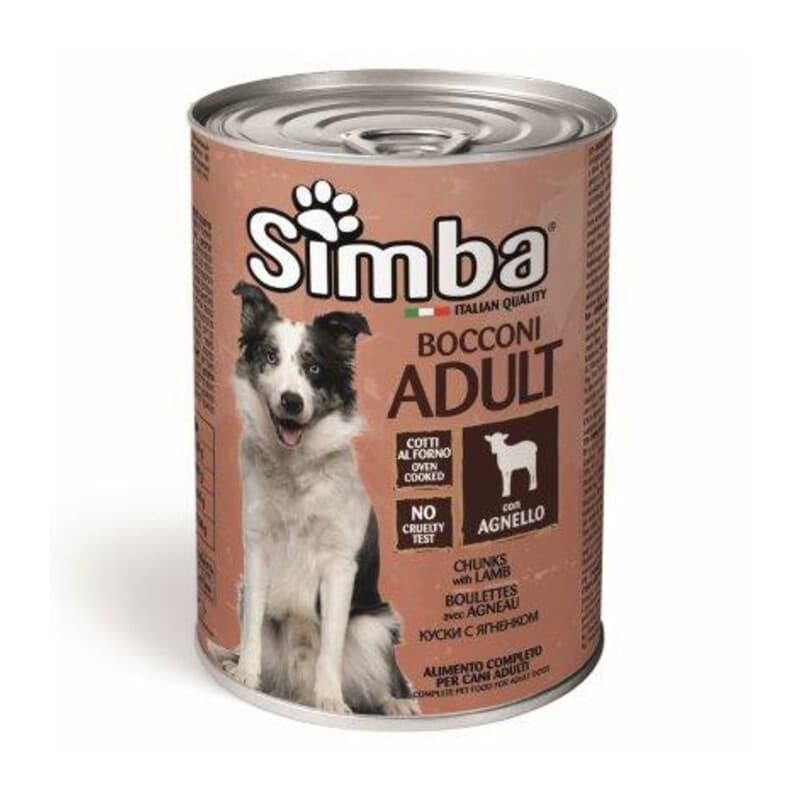 Cibo Cane Monge Simba 415 g Bocconc Agnello 24 Pezzi - 2