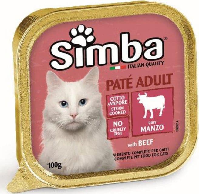 Cibo Gatto Monge Simba 100 g Pate Vsc Manzo 32 Pezzi - 2