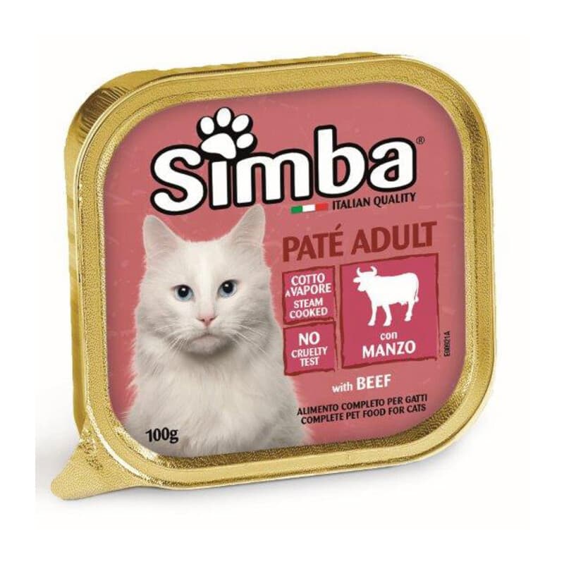 Cibo Gatto Monge Simba 100 g Pate Vsc Manzo 32 Pezzi - 2