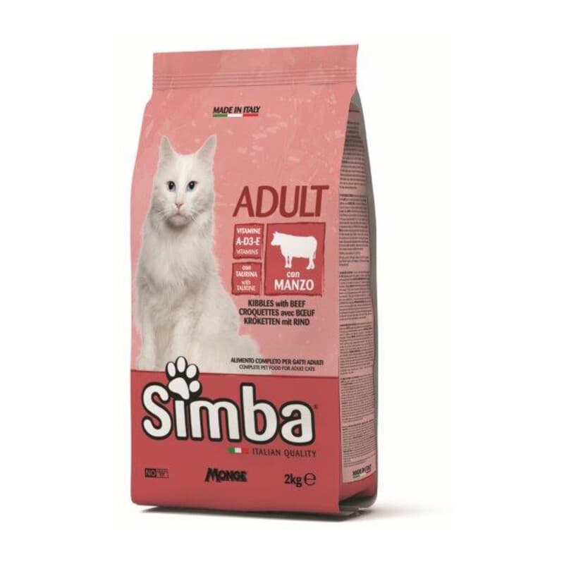 Cibo Gatto Monge Simba 2 kg Croccantini Manzo - 2
