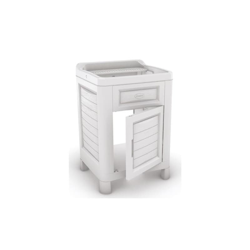 Lavatoio Mobiletto Artu 51 x 60 x 89 cm Ghiaccio - 2