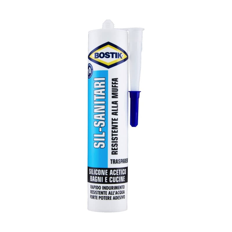 Bostik Sil Sanitari Resistente Muffa 280 ml Trasp 24 Pezzi - 2