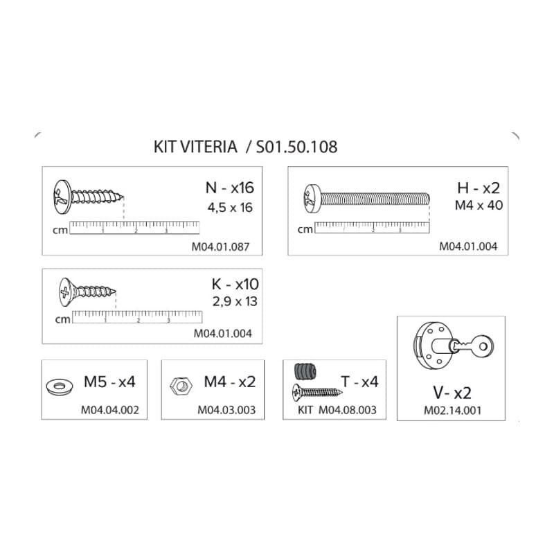 Kit Viteria S01.50.108 x Armadio Spogliatoio Resina a 2 Posti in Kit - 2
