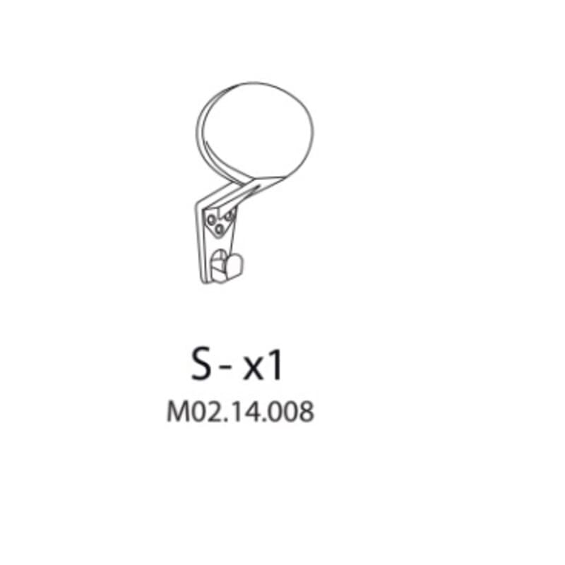 Armadio Spogliatoio Resina a 1 Posto in Kit con Serrat S X1 M02.14.008 - 2