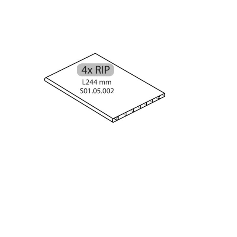 Armadio Sporco Pulito Resina 1 Anta R 4XRIP L244MM - 2