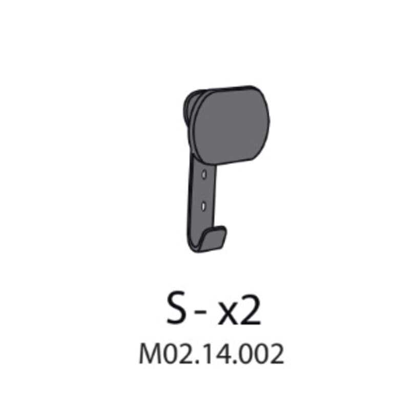 Armadio Spogliatoio Resina a 2 Posti in Kit con Serrat S X2 M02.14.002 - 2