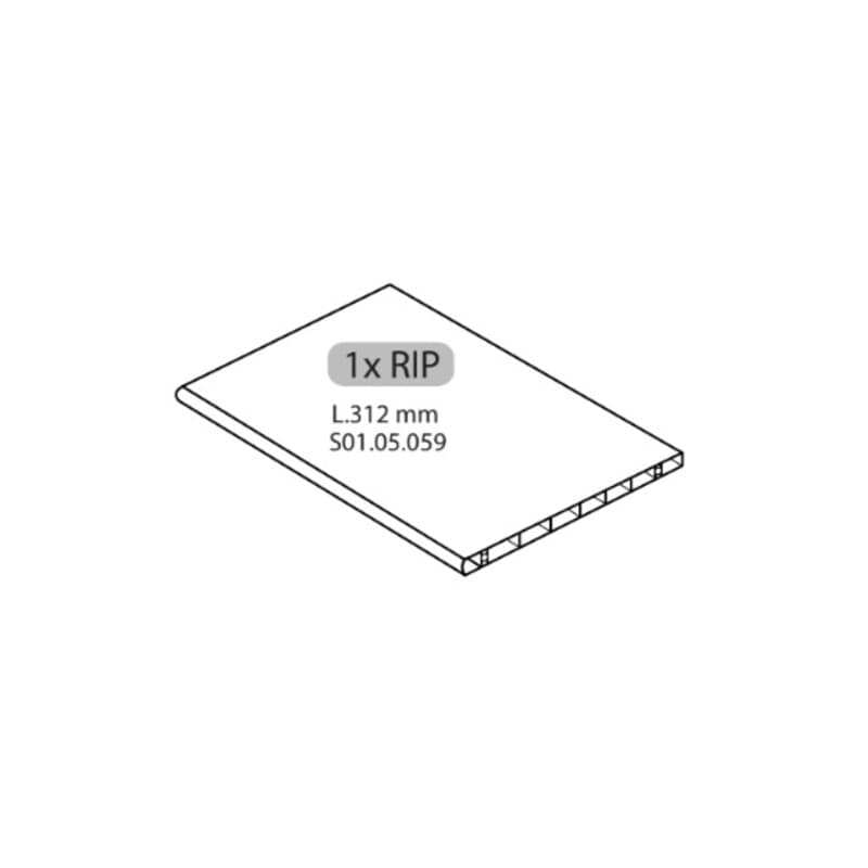 R 1XRIP L.312 mm x Armadio Spogliatoio Resina a 1 Posto in Kit con Serrat - 2
