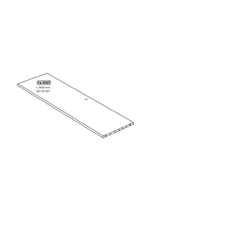Armadio Sporco Pulito Resina 1 Anta 175 x 59 x 39 Kit R 1ANT S01.01.021 - 2