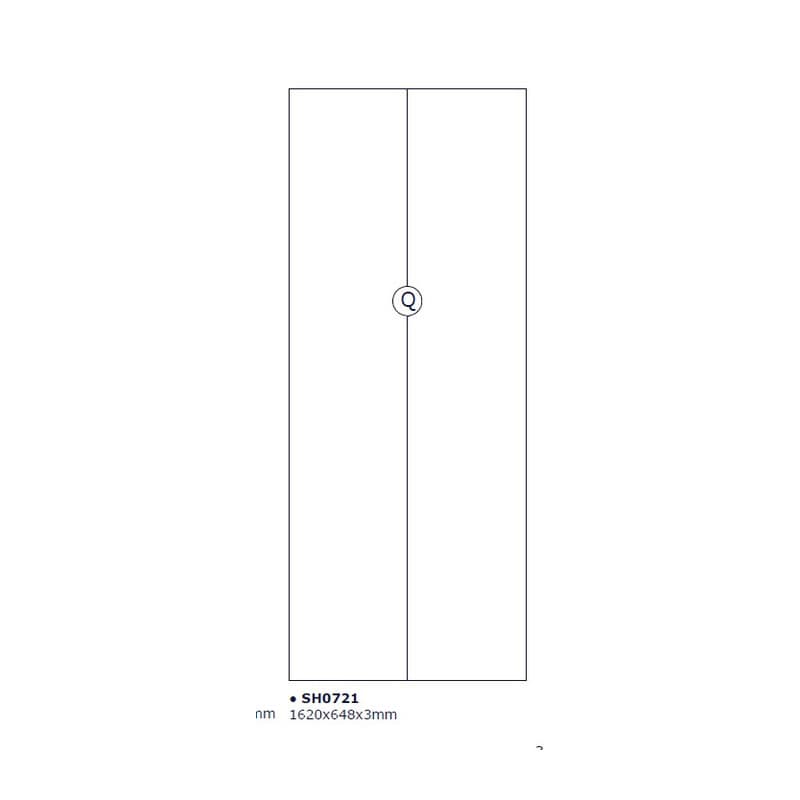 Part Q Fondo x Scarpiera 5 Ribalte 65 x 15 x 164 Bianco 1307 - 2