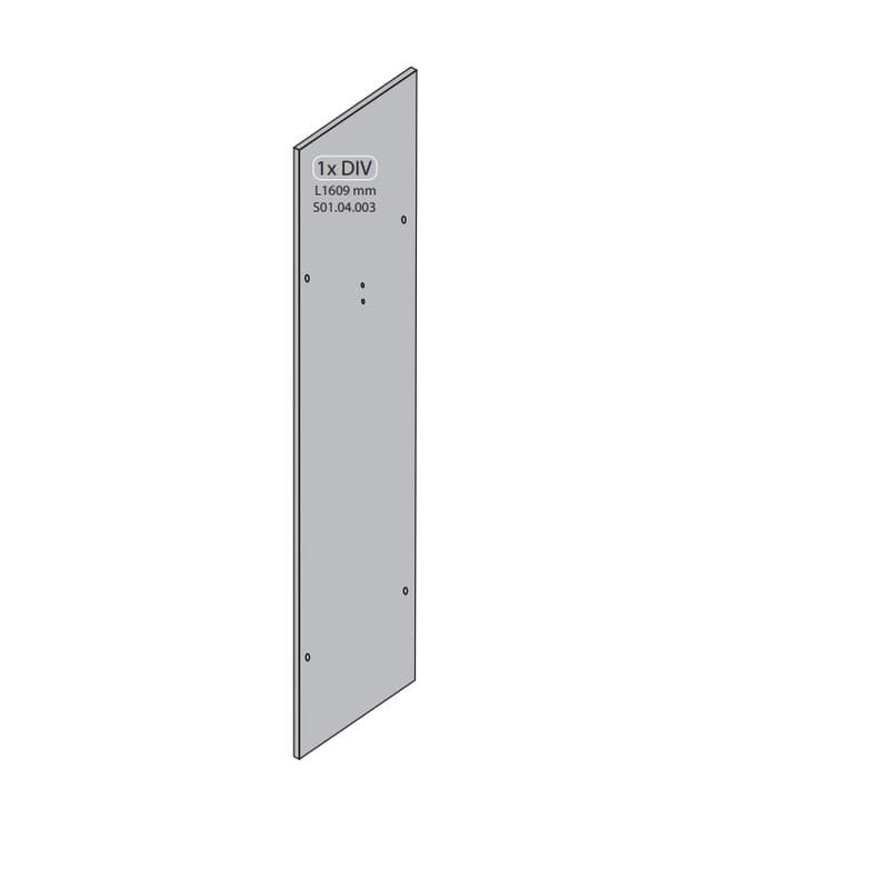 R 1XDIV L1609 Mm S01.04.003 x Armadio Sporco Pulito Resina 1 Anta 175 x 59 - 2