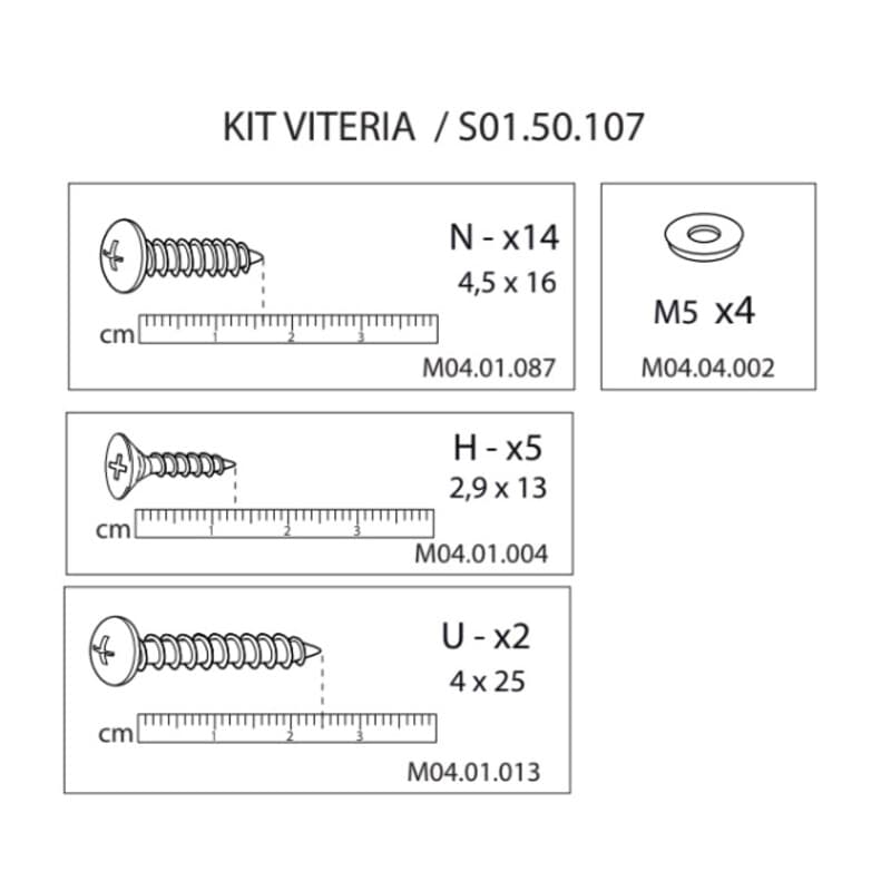 Kit Viteria S01.50.107 x Armadio Spogliatoio Resina a 1 Posto in Kit - 2