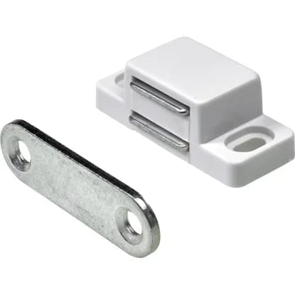 Sc Chiusura Magnetica Rettangol Bianco * 5 Confezioni da 2 Pezzi - 2