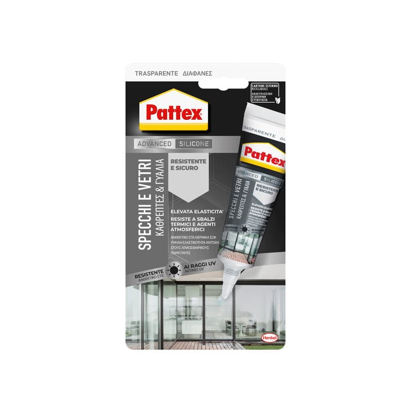 Silicone Specchi e Vetri 50 ml Pattex Henkel Italia 12 Pezzi - 2