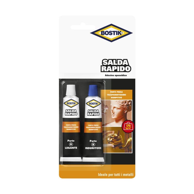 Bostik Salda Rapido 2 x 15 ml Blister 6 Pezzi - 2