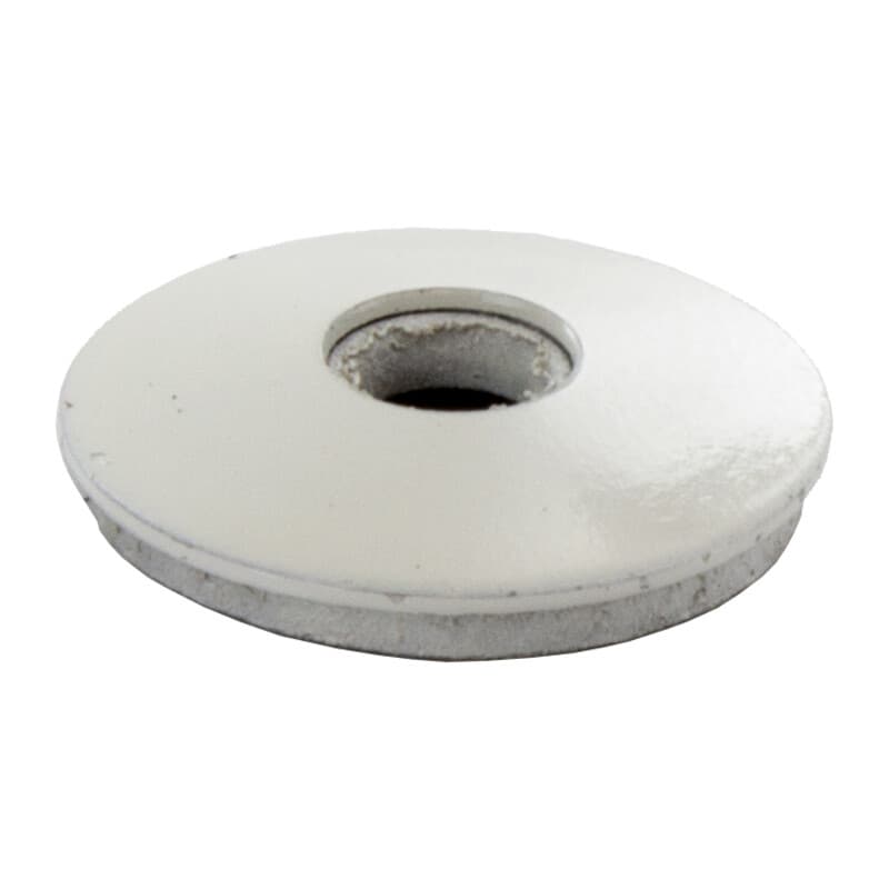Rondella Ferro con Guarniz Ø 6,7 x 19 Bianco Grigio Cx 100 Pezzi - 2