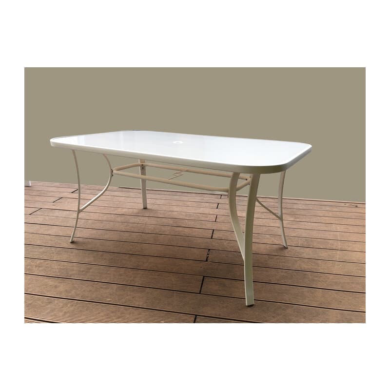 Tavolo Giove Rettangolare 150XH90 Cm Crema 021975 - 2