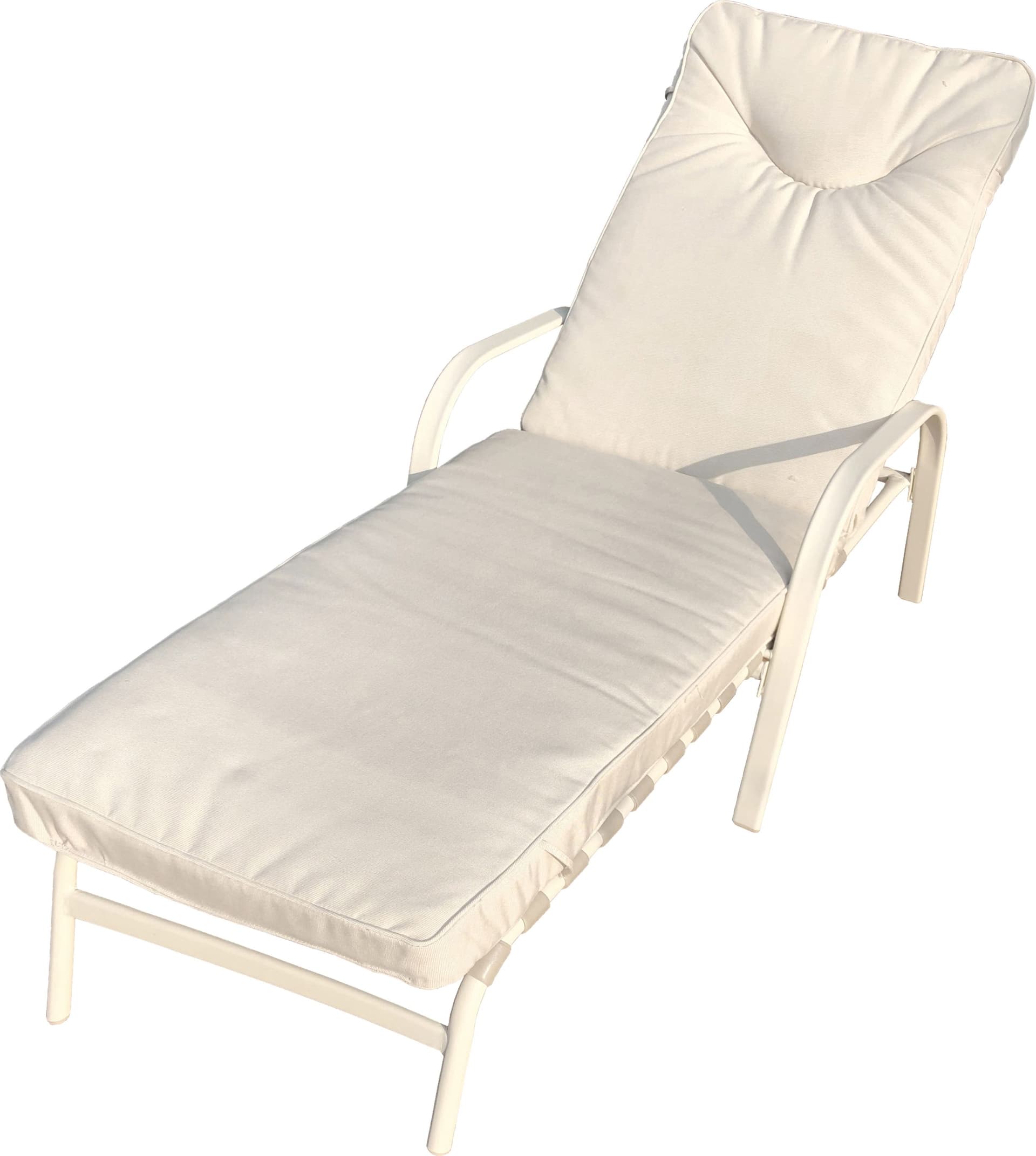 Lettino Giove Lounger Crema Opaco 022300 2 Pezzi - 2