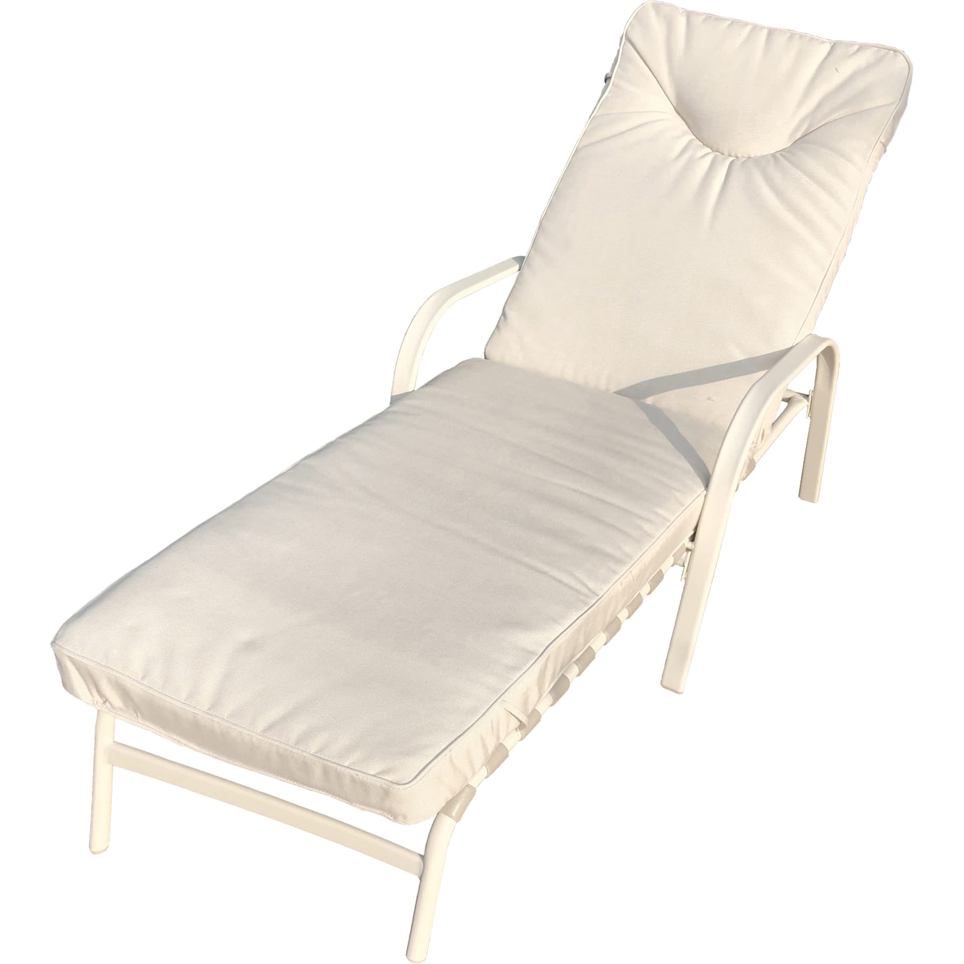 Lettino Giove Lounger Crema Opaco 022300 2 Pezzi - 2