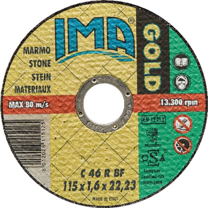 Disco per Marmo Gold Piano Ø 115 x 1,6 mm Ima 50 Pezzi - 2