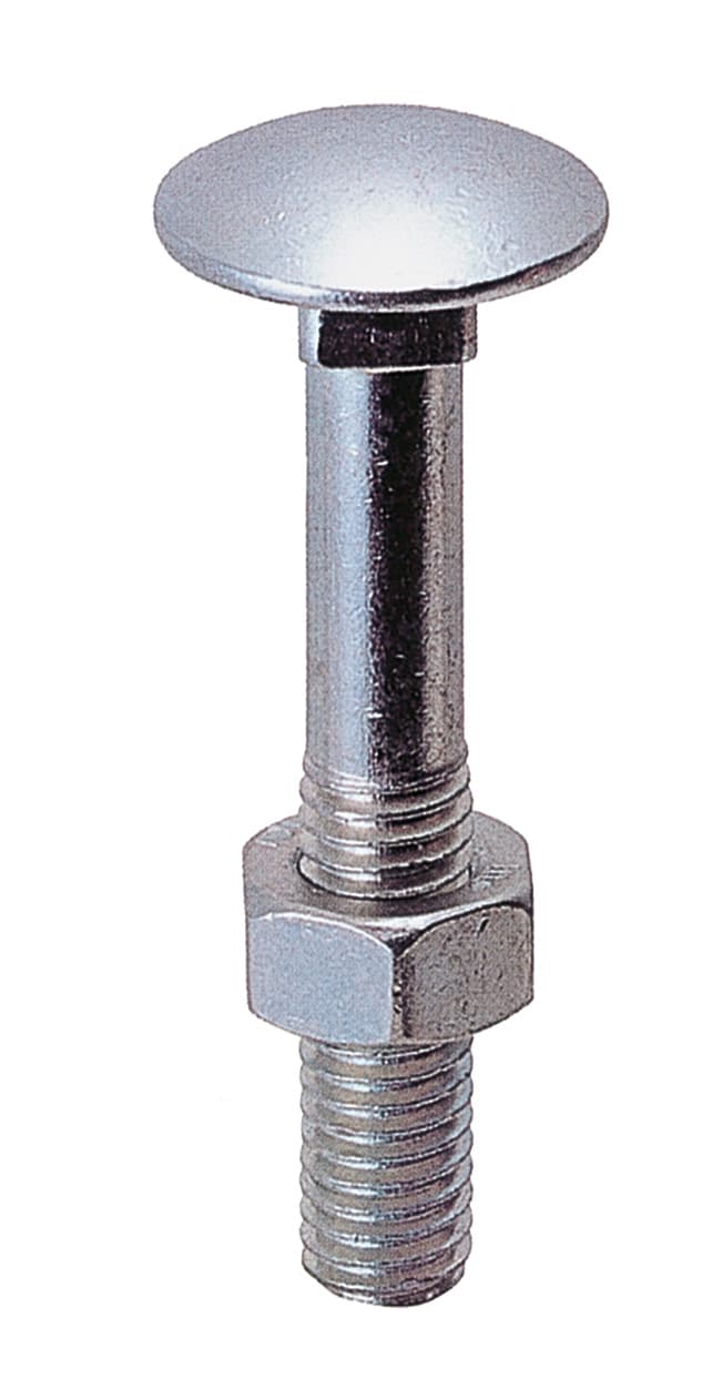 Bs Bulloni a Legno 12 x 120 mm Bulloneria del Toce 5,0 Bs 4 Pezzi - 2