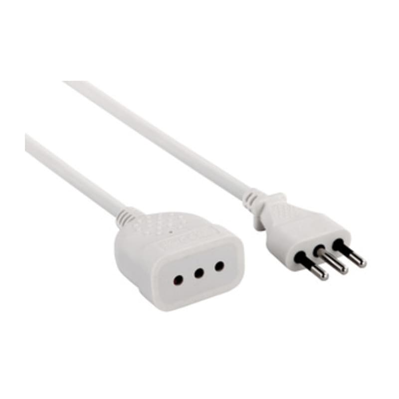 Prolunga Lineare 5 m Sez 3 x 0,75 10A Bianco Electraline 3PMARK - 2