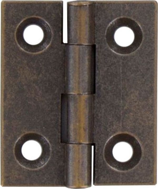 Cerniera Fresata Piana Ottone Bronz 30 x 25 mm Mariva 24 Pezzi - 2