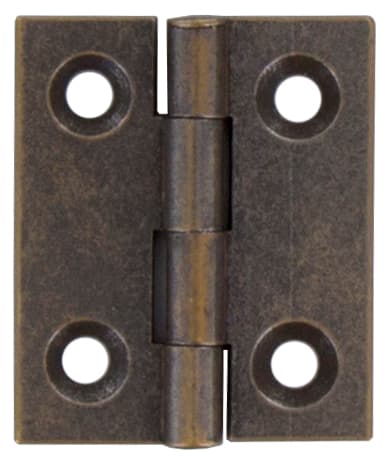 Cerniera Fresata Piana Ottone Bronz 30 x 25 mm Mariva 24 Pezzi - 2
