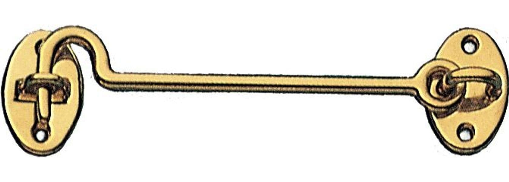 Bl Gancio Fermafinestra Ottone Lucido 60 mm 6 Blister - 2