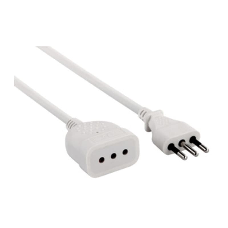 Prolunga Lineare 3 m Sez 3 x 0,75 10A Bianco Electraline 3PMARK - 2
