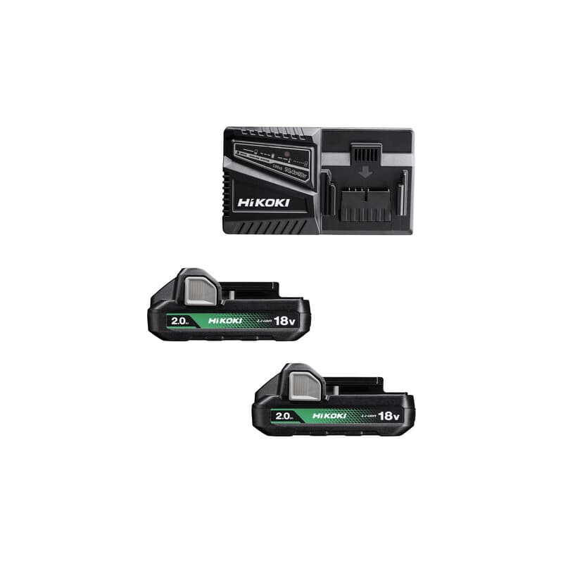 Hikoki Pack Batteria UC18YFSLWFZ 18V 2 x 2AH e Caric - 2