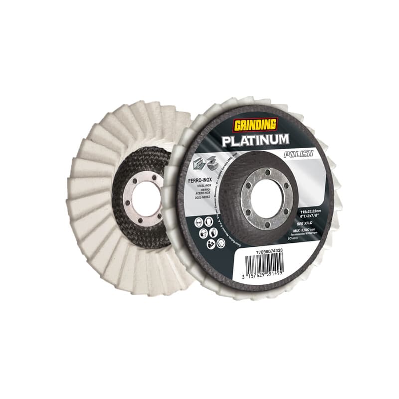 Grinding Platinum Polish Disco Cotone 115 x 22 10 Pezzi - 2