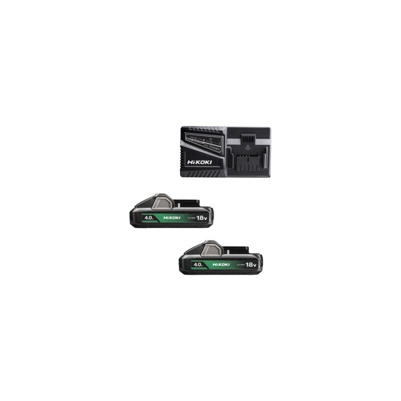 Hikoki Pack Batteria UC18YFSLWEZ 18V 2 x 4AH e Caric - 2