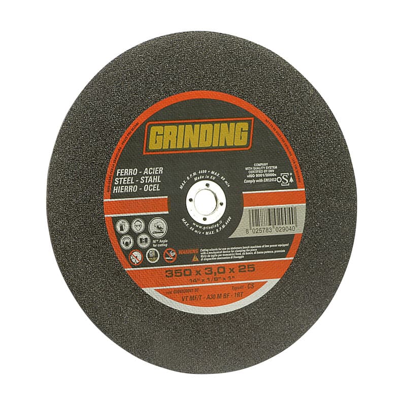 Grinding Disco Tronc. Ferro 350 x 3,0 F.25,4 Vtmf T 10 Pezzi - 2