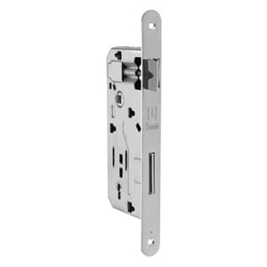 Serratura Q.8 x 90 Nichel 40 B.tondo S Gaccia Patent 5 Pezzi - 2