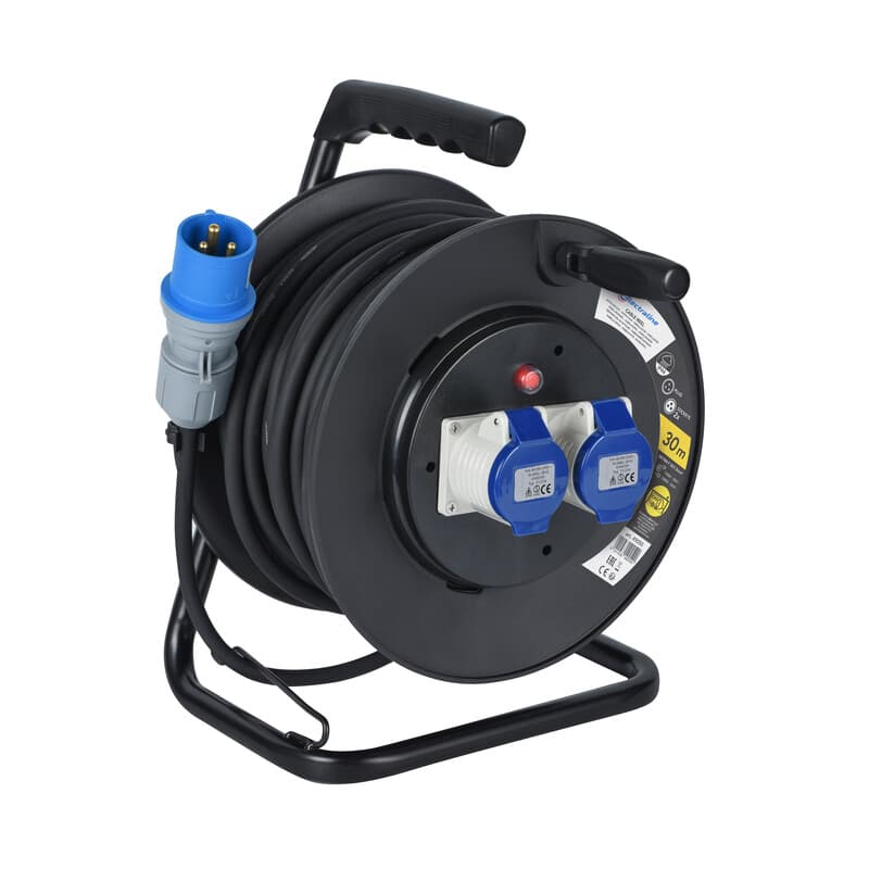 Avvolgicavo 30 m 2 Prese CE220V Cavo 3 x 1,5 - 2