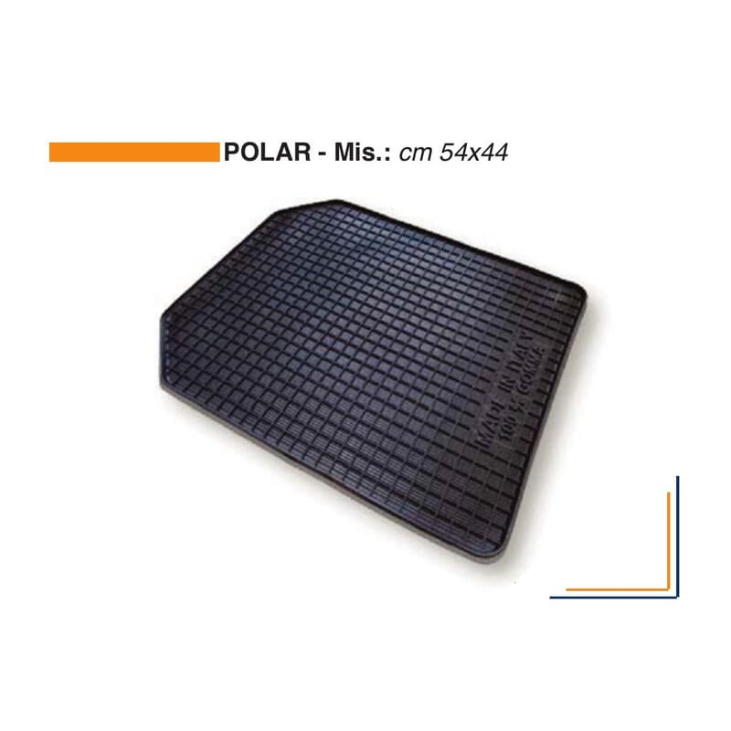 TAPPETO AUTO IN GOMMA POLAR CM 54X44- 10,0 pz - 2