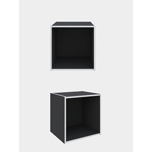 Cubo 35 x 35 x 29 cm Grigio - 2