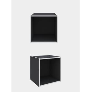 Cubo 35 x 35 x 29 cm Grigio - 2