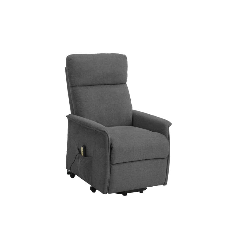 Poltrona Recliner Relax Alzapersona Tessuto Grigio - 2