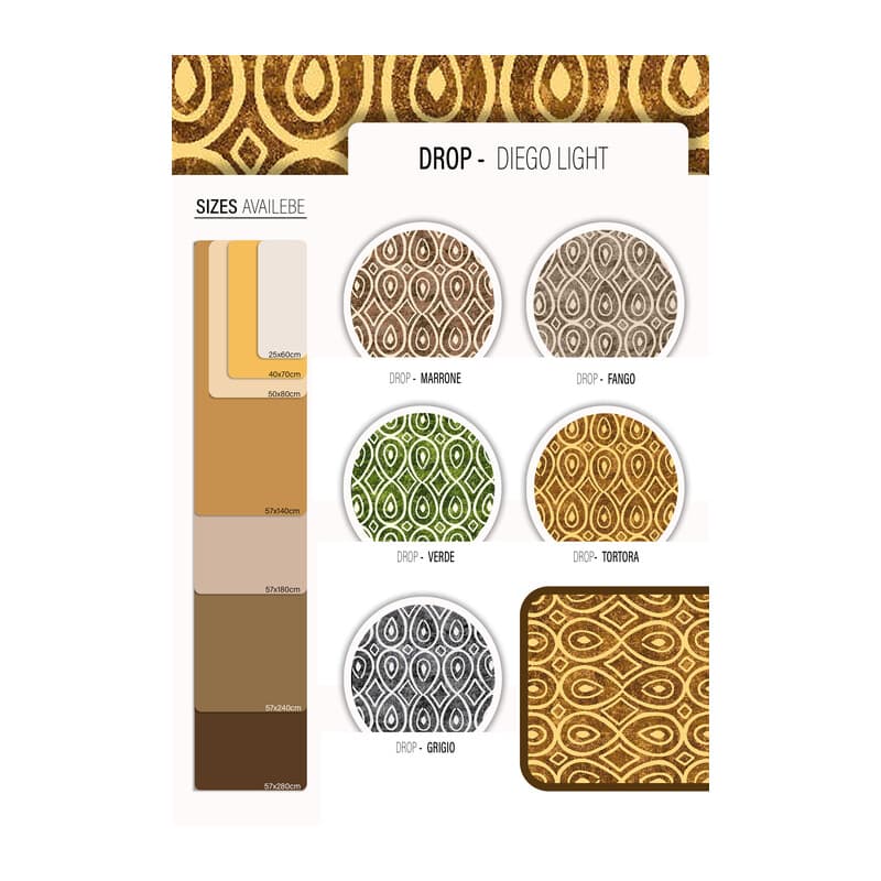 Tappeto Cucina Drop 57 x 280 cm Assortito 10 Pezzi - 2