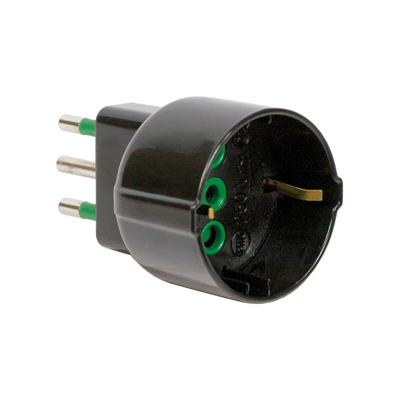 Fme 82.131 Adattatore 16A 2P e T Schuko Nero - 2