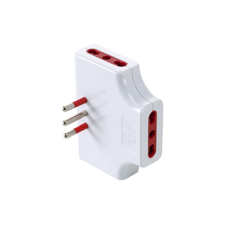 Rosi 78132 Adattatore Piatto Triplo 10A 3PR Bip con Limit – Idroweb