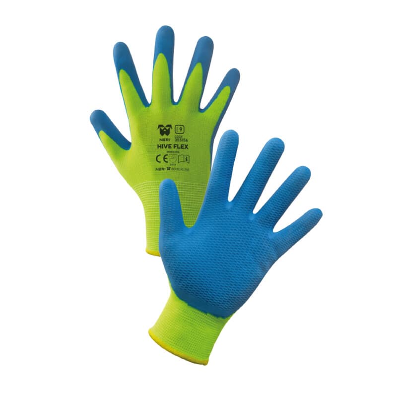 Guanti da Lavoro Poliestere Lattice Hive Flex Taglia 8 12 Paia – Idroweb