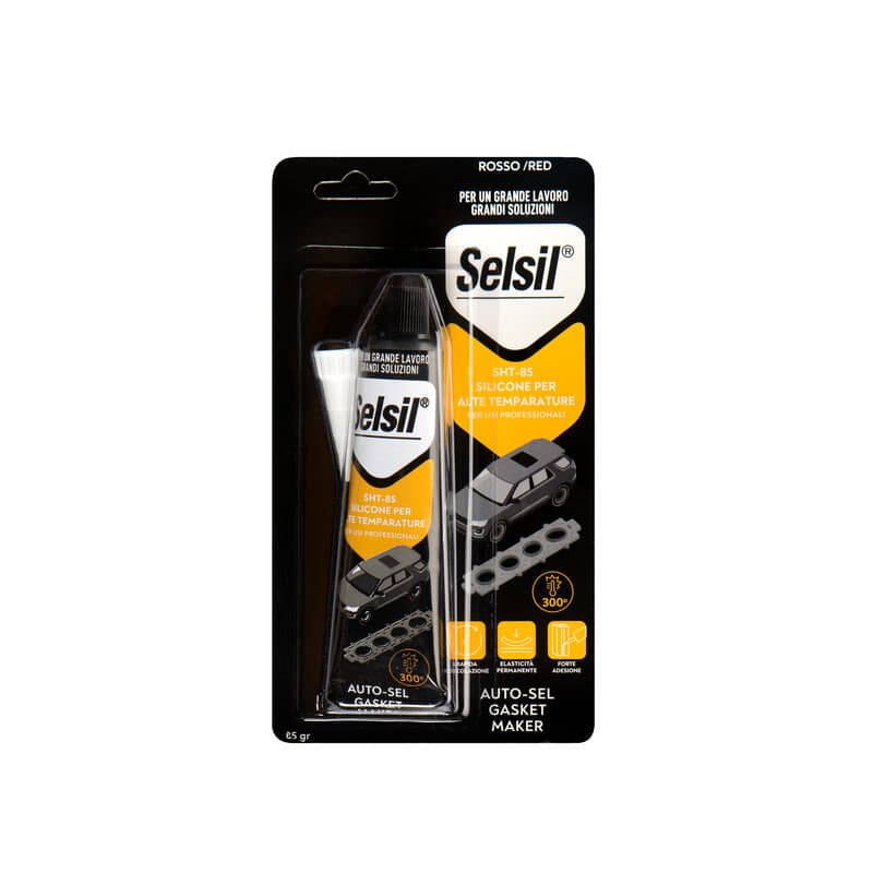 Silicone Alte Temperature Sht 85 Rosso 85 g Selsil 12 Pezzi - 2